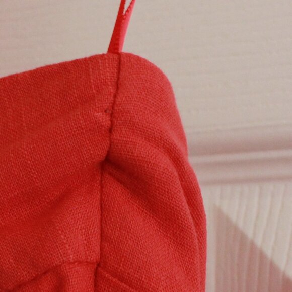 Runaway The Label Seven Wonders Locklea Midi Dress Jaffa Basque Waist Cotton - Picture 6 of 14